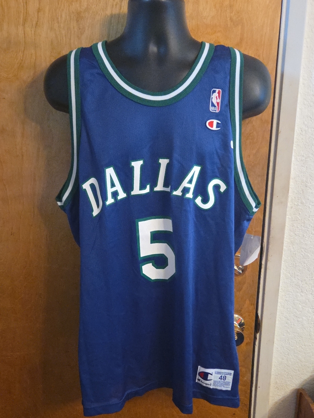 NWT VTG Champion Jason Kidd Dallas Mavericks # 5 Jersey Size 48